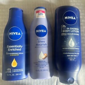 Nivea Lotion Bundle~Body Lotion & In-Shower Lotion